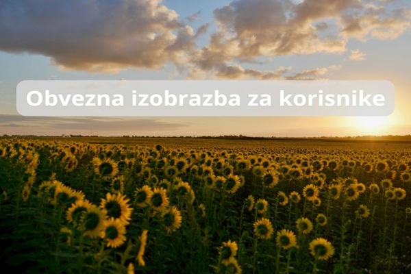 Obavezne izobrazba za korisnike